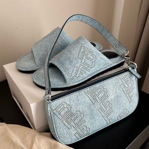 By Far Blue Ari Stud Slides